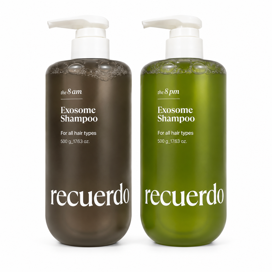 Recuerdo Exosome Shampoo 8 AM + 8 PM Duo