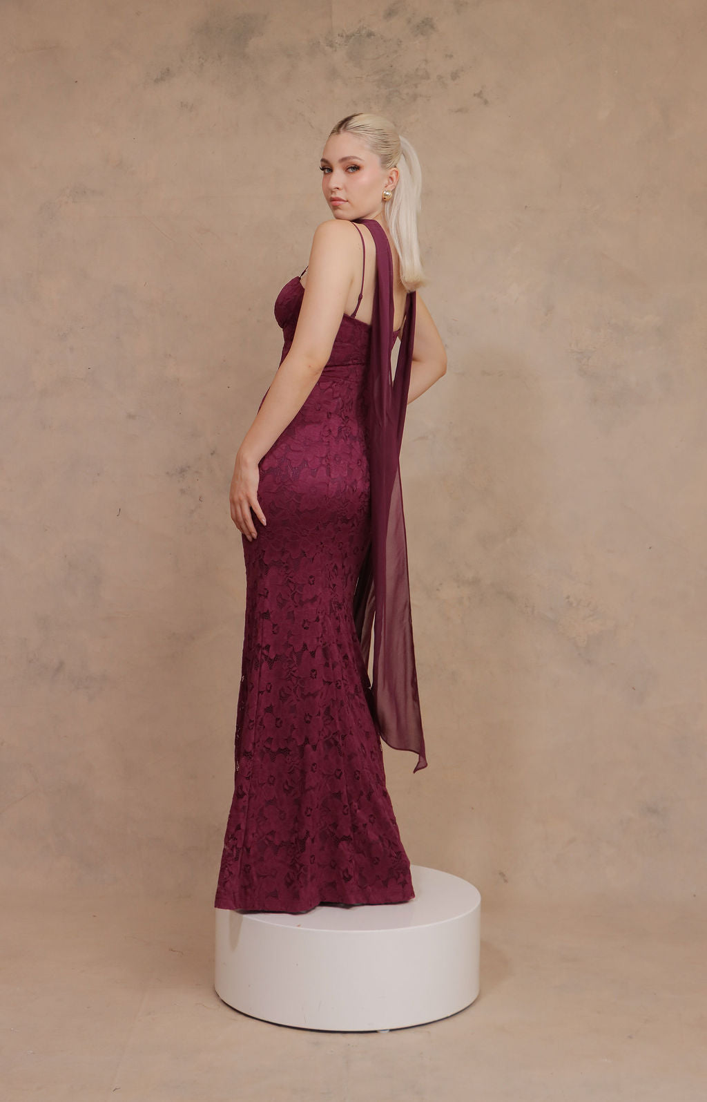 VESTIDO BORDEAUX