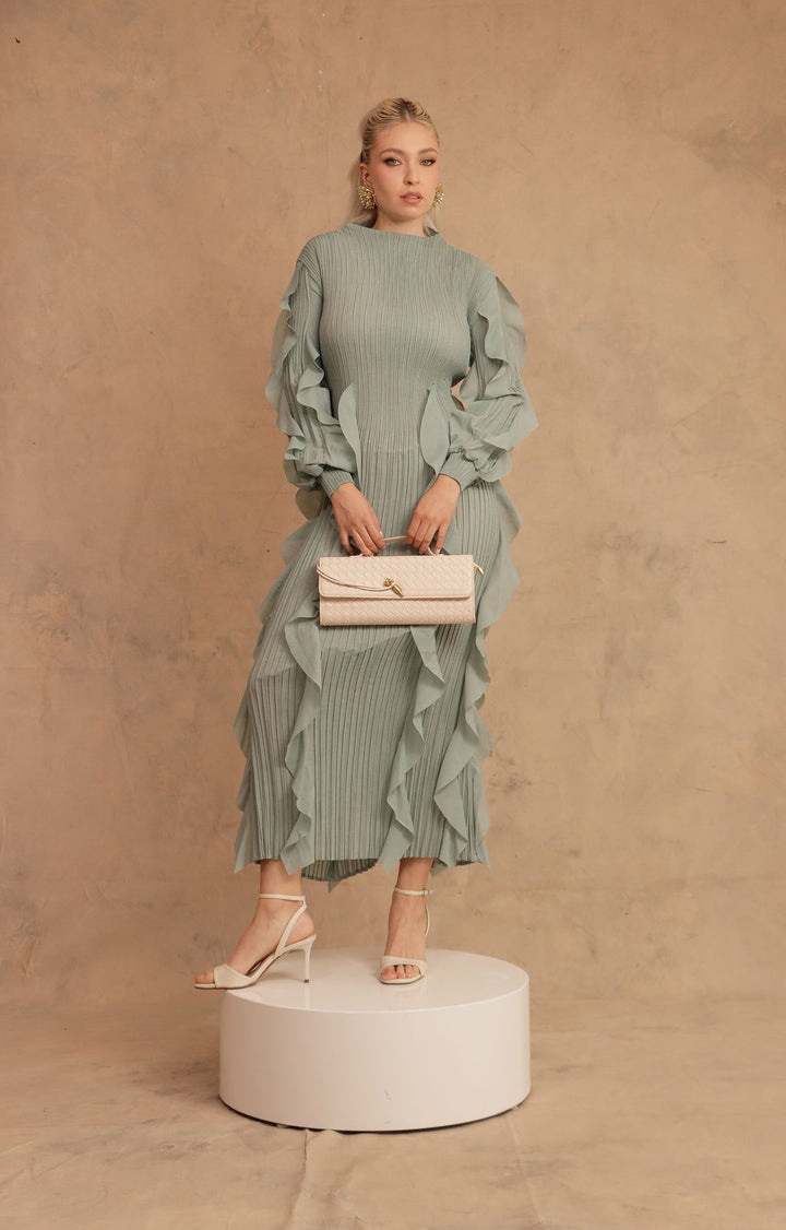 VESTIDO CELESTE