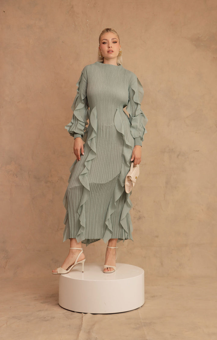 VESTIDO CELESTE