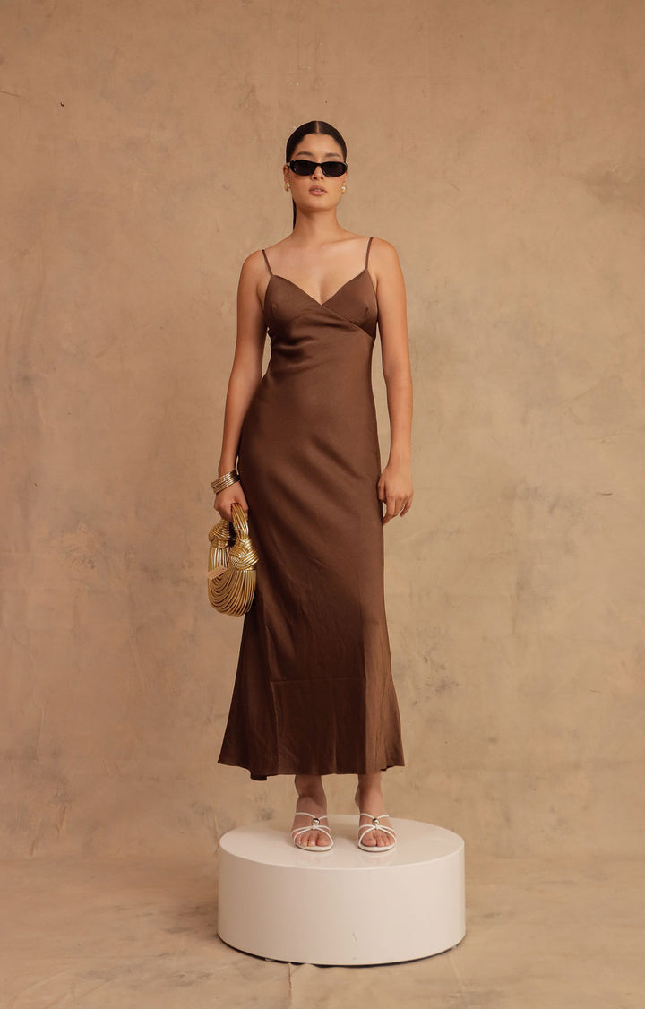 VESTIDO CELINE SATIN