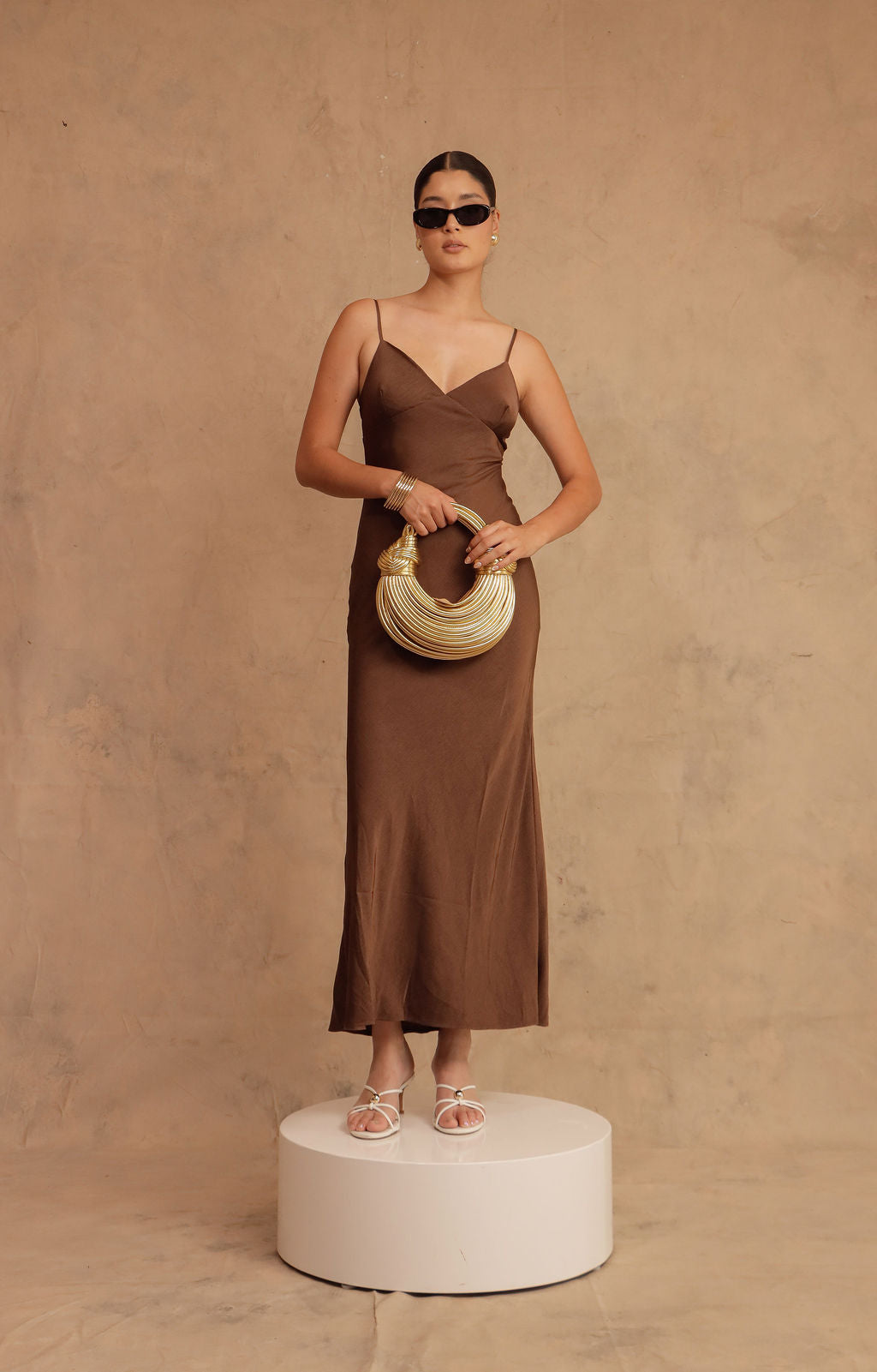 VESTIDO CELINE SATIN