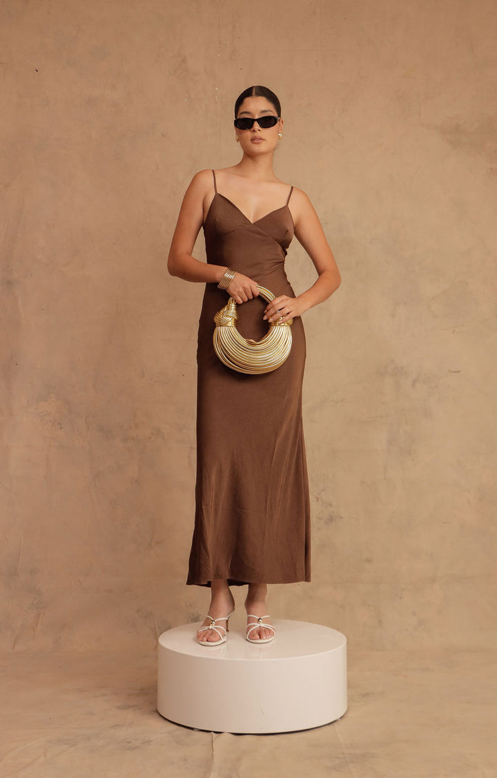 VESTIDO CELINE SATIN