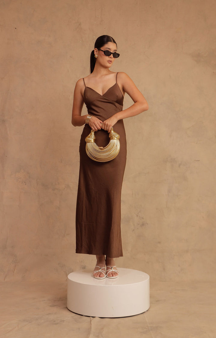 VESTIDO CELINE SATIN